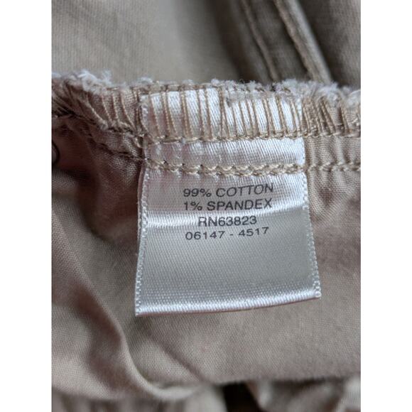 Christopher & Banks Women’s Tan Stretch Crop Pants Size 14 - Picture 9 of 9